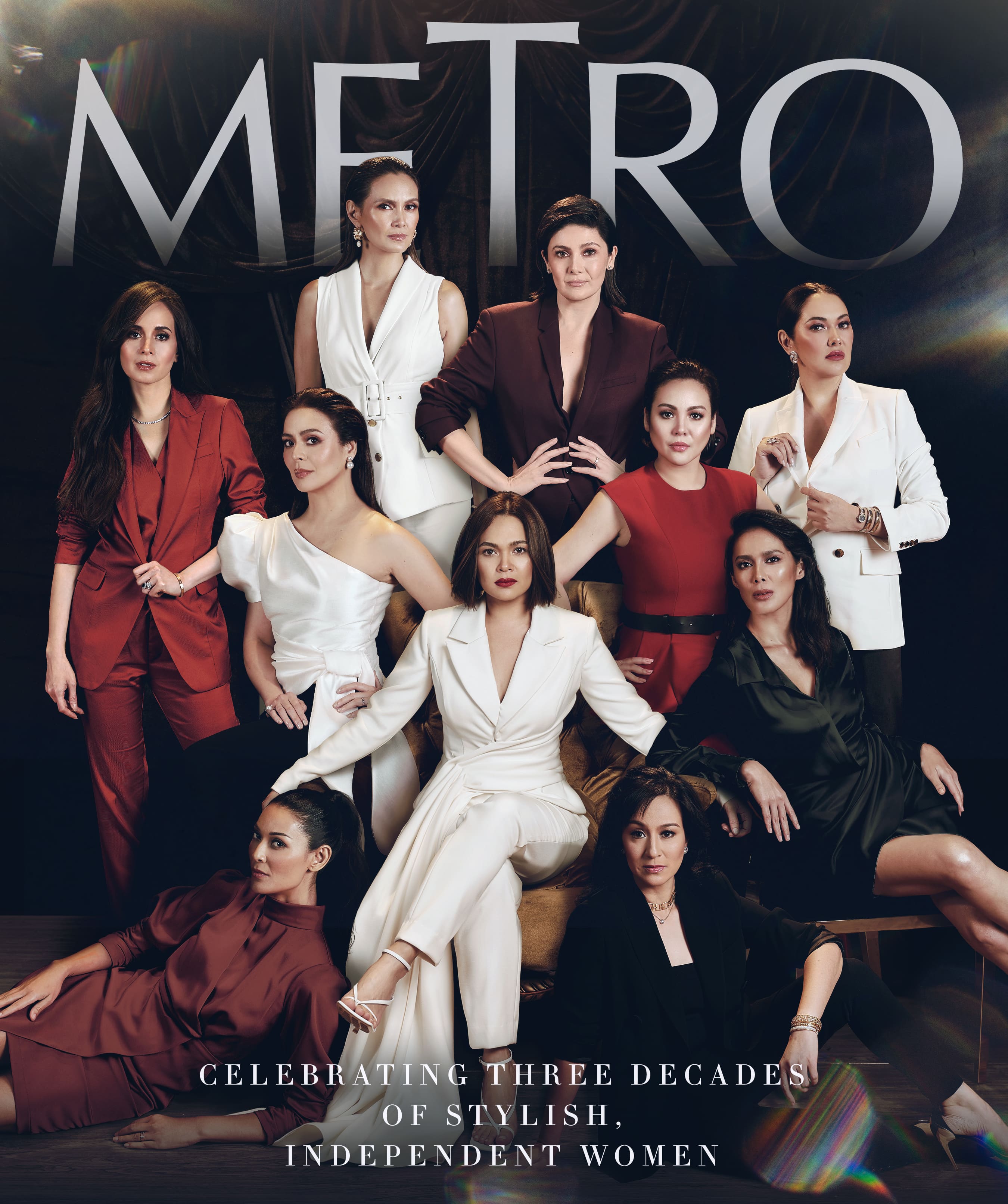 Metro "Vanguards:" Lucy Torres-Gomez, Tweetie de Leon-Gonzalez, Charlene Gonzalez-Muhlach, Claudine Barretto, Ruffa Gutierrez, Dawn Zulueta-Lagdameo, Judy Ann Santos-Agoncillo, Angel Aquino, Joey Mead-King, and Mikee Cojuangco-Jaworski Metro "Vanguards:" Lucy Torres-Gomez, Tweetie de Leon-Gonzalez, Charlene Gonzalez-Muhlach, Claudine Barretto, Ruffa Gutierrez, Dawn Zulueta-Lagdameo, Judy Ann Santos-Agoncillo, Angel Aquino, Joey Mead-King, and Mikee Cojuangco-Jaworski
